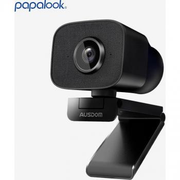 Cámara Web AUSDOM AW930 PRO 2K Autofoco HDR Gran Angular 100° Tipo C con Doble Micrófono de Cancelación de Ruido para Reuniones y Streaming en Vivo