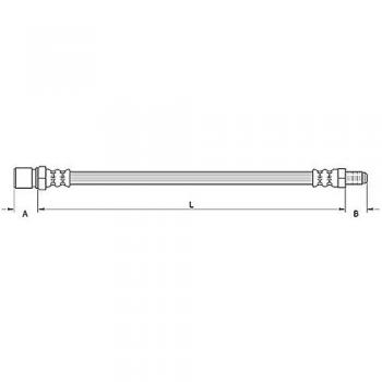 Metzger 4110758 Tubo flexible de frenos