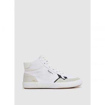 Pepe Jeans - Zapatillas de lona de hombre tipo botín con caña alta