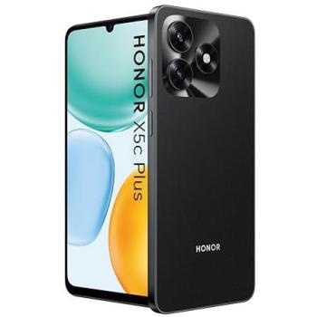 Smartphone Honor X5c Plus 4GB RAM, 256GB, Pantalla 6.74, Batería 5260mAh, Cámara 50MP, Dual SIM, MagicOS 9.0, Negro