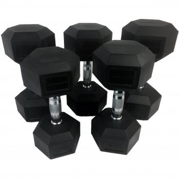 Tunturi-Fitness 14TUSCL181 Conjunto de Pesas de Goma 12-20 kg