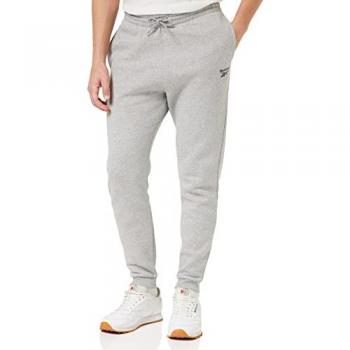Reebok Pantalones Identity Fleece Joggers Gris para Hombre