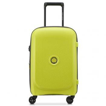 Delsey Paris Belmont Plus 55cm Expandable Cabin Trolley with 4 Wheels - Yellow Chartreuse
