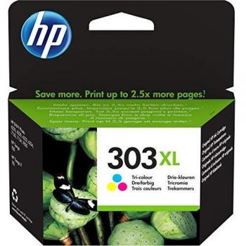 HP 303XL T6N03AE, Tricolor, Cartucho de Tinta de Alta Capacidad Original, Compatible con impresoras de inyección de tinta HP Tango; Tango X; Envy 6220, 6230, 7130, 7830