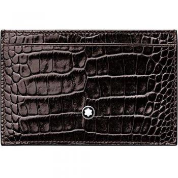 Montblanc Meisterstück Selection - Funda para Tarjetas de crédito, Color marrón Oscuro