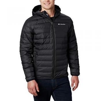Columbia Men's Lake 22 Down Hooded Jacket, Black, Size M