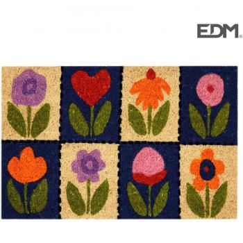 Felpudo Antideslizante 60x40cm Modelo Flores EDM