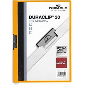 Durable Duraclip 30 Carpeta de Plástico con Clip de Acero - Tamaño A4