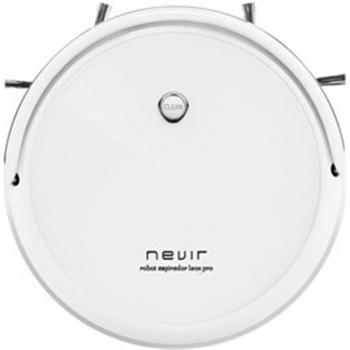 Aspirador Robot Nevir NVR-5600 RA Blanco con 16 Sensores y Batería de Litio 2600mAh, Función 3 en 1: Aspira, Friega y Pasa la Mopa