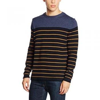Springfield Boc C/Red Block Rayas GG7, Jersey para Hombre, Marine Blue, XL