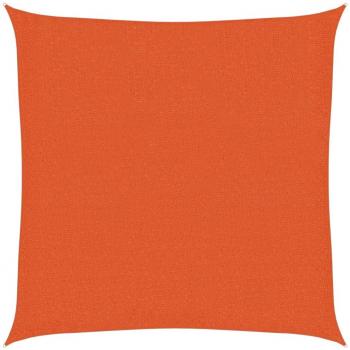 Toldo de vela naranja HDPE 160 g/m² 2,5x2,5 m