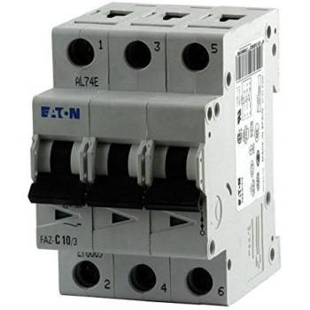 Eaton FAZ-C16/3-NA 3-Pole Miniature Circuit Breaker, C Curve, 16A, 10 kA Rated Short-Circuit Capacity