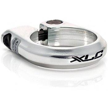 XLC Sattelstützklemmring Abrazadera de sillín, Unisex Adulto, Plateado-Plata, 34,9 mm