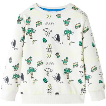 Sudadera para Niños Jersey Ropa de Manga Larga Cuello Redondo Crudo Suave