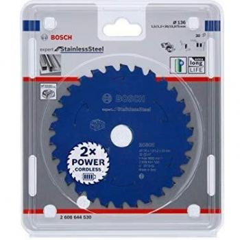 Disco de Sierra Circular Bosch Expert For Stainless Steel 136x1,5/1,2x20 T30