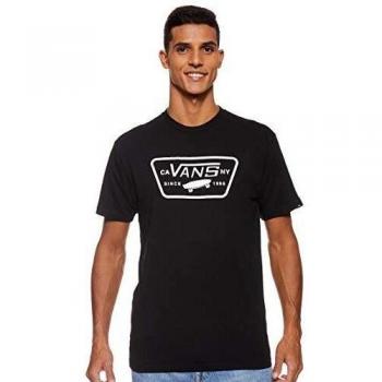 Vans Men's Classic Fit Full Patch Short Sleeve T-Shirt Black/White