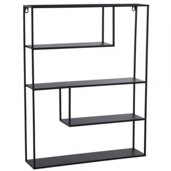 Estante Alexandra House Living Negro Metal 55 x 70 x 12 cm