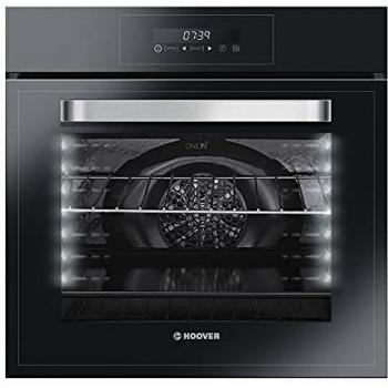 Hoover H-OVEN 300 PLUS - HOT7174BI WIFI/E - Horno a vapor, 70 litros, 3 resistencias, Wi-Fi, Cierre gradual, Temporizador, 9 funciones, Ventilador de enfriamiento, Doble LED, A+, Negro