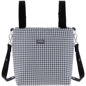 Bolso Talega Vichy Negro Cambrass 12X40X35 cm