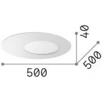 Plafón LED Iride Ideal Lux, negro, Ø 50 cm, metal, 1450Lm, 3000K