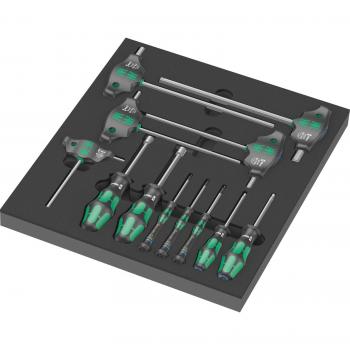 Juego de destornilladores hexagonales Wera 9713 de 12 piezas con depósito de espuma