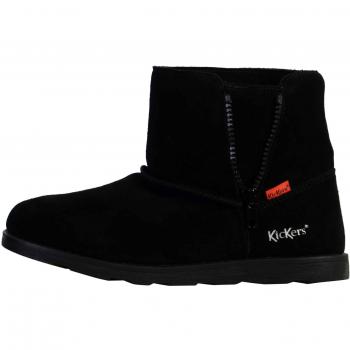 Botas Cortas de Piel para Niñas Kickers Aldiza, Color Negro, Talla 27 EU