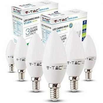 Bombilla LED E14 4W Tipo Vela 4500K 320lm