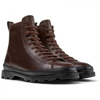 CAMPER Brutus Women's Flat Ankle Boots - Brown, Size 40, Smooth Leather