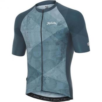 Maillot de ciclismo de hombre Spiuk Helios Summum manga corta azul gris - S
