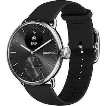 Withings ScanWatch 2 - Hybrid Smartwatch, 38mm, Black, EKG, SpO2 Monitoring, Sleep Tracking, Waterproof, 30 Days Battery Life