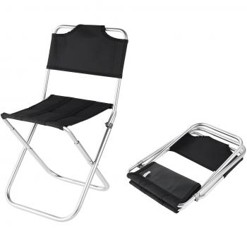 OUTAD Mini Oxford Silla Portátil Plegable de Aluminio -Taburete Asiento para Camping Pesca