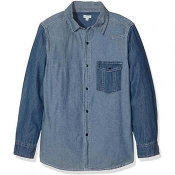 Gocco Vaqueta Lavada, Camisa para Niños, Denim Claro, 13-14