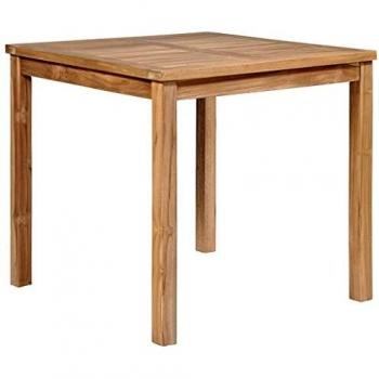 vidaXL Garden Table 80x80x77 cm Solid Teak Wood