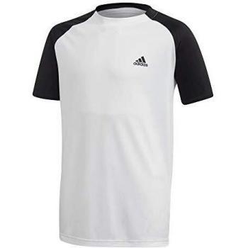 adidas B Club tee Camiseta de Manga Corta, Niños, White/Black/Black, 1112Y
