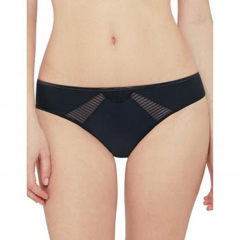 Lou 02237-030 Women's Stripes Black Solid Colour Briefs Knickers Bikini 3XLarge