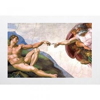 Bilderdepot24 Papel pintado fotográfico autoadhesivo Michelangelo – Alte Meister La creación Adams 200 x 130 cm – directamente del fabricante, vinilo