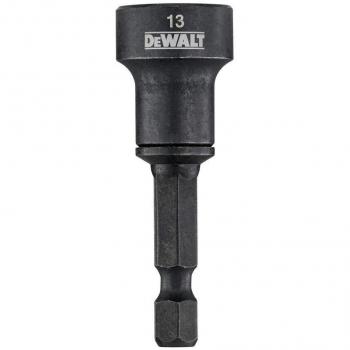 Llave de vaso de impacto DeWalt 13mm con limpieza fácil y imán magnético