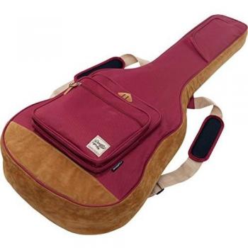 Funda Ibanez IAB541-WR Powerpad para Guitarra Acústica con Almohadilla Protectora Color Vino Rojo