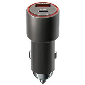 Forever GSM045486 cargador de dispositivo móvil Universal Aluminio, Negro Auto