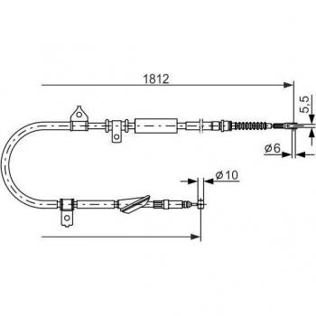 Cable de freno de mano BOSCH 1 987 477 888