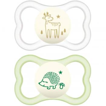 Chupetes MAM Air Night 6+ Meses - 2 Piezas