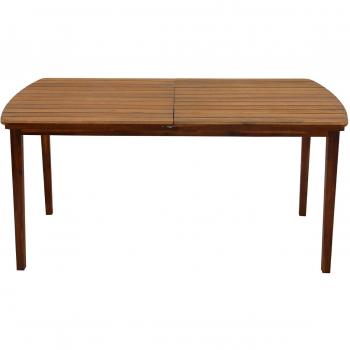 Mesa de jardín extensible de acacia maciza 4/8 personas Canopée