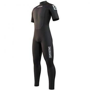 Traje de Neopreno Corto Mystic 3/2 mm Bzip Flatlock para Hombre 900-Negro 2024