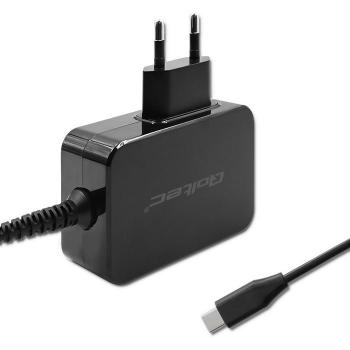 Cargador GaN POWER PRO Qoltec 52385 | 1xUSB-C | 45W | 5-20V | 2,25-3A | Negro