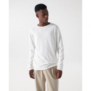 Salsa Jeans - Jersey de punto fino de hombre color blanco y cuello redondo
