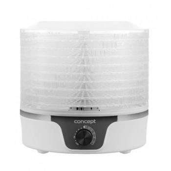 Deshidratadora de Frutas Concept SO1090, 380W, Circular, Protección contra Sobrecalentamiento, 9 Bandejas, Ventilador, Blanca