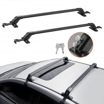 Vevor Universal Aluminum Roof Rack Crossbars with Locks for Naked Roof Vehicles - 41.3 inch