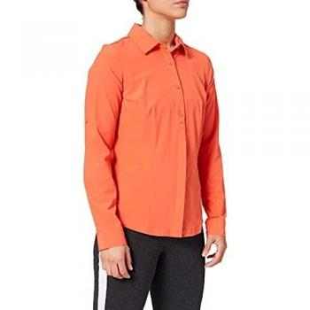Columbia Saturday Trail Stretch Long Sleeve Shirt Camiseta de Manga Larga, Mujer, Naranja