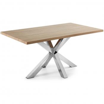 Kavehome Mesa New Argo 160x90, Inox Mate FDM Natural