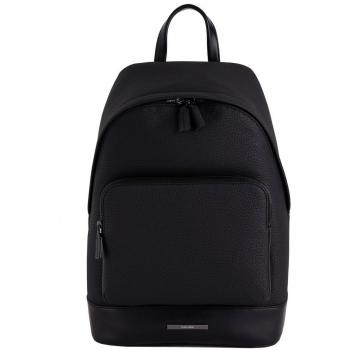 Calvin Klein Sleek Urbanite Black Backpack with Laptop Compartment, Men's Backpack, Black, Size: ONE SIZE